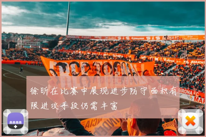 徐昕在比赛中展现进步防守面积有限进攻手段仍需丰富